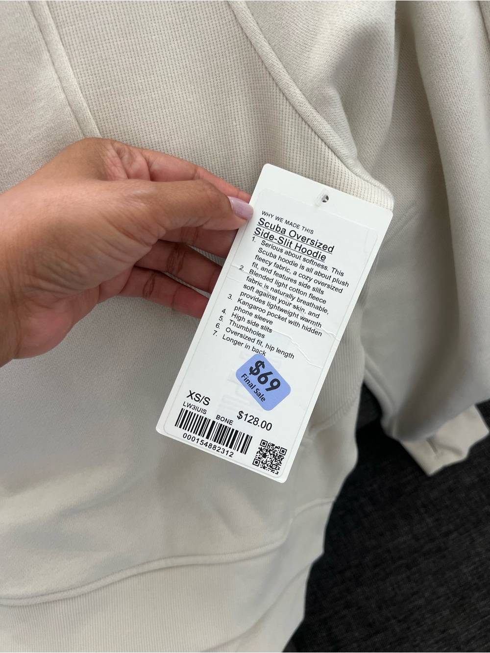 lululemon athletica Scuba Oversized Hoodie - Bone